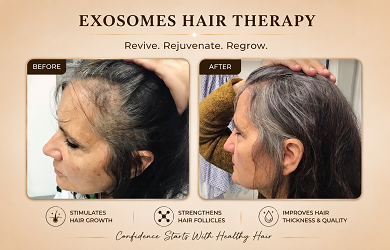 Exosomes Hair Therapy before & after in Islamabad